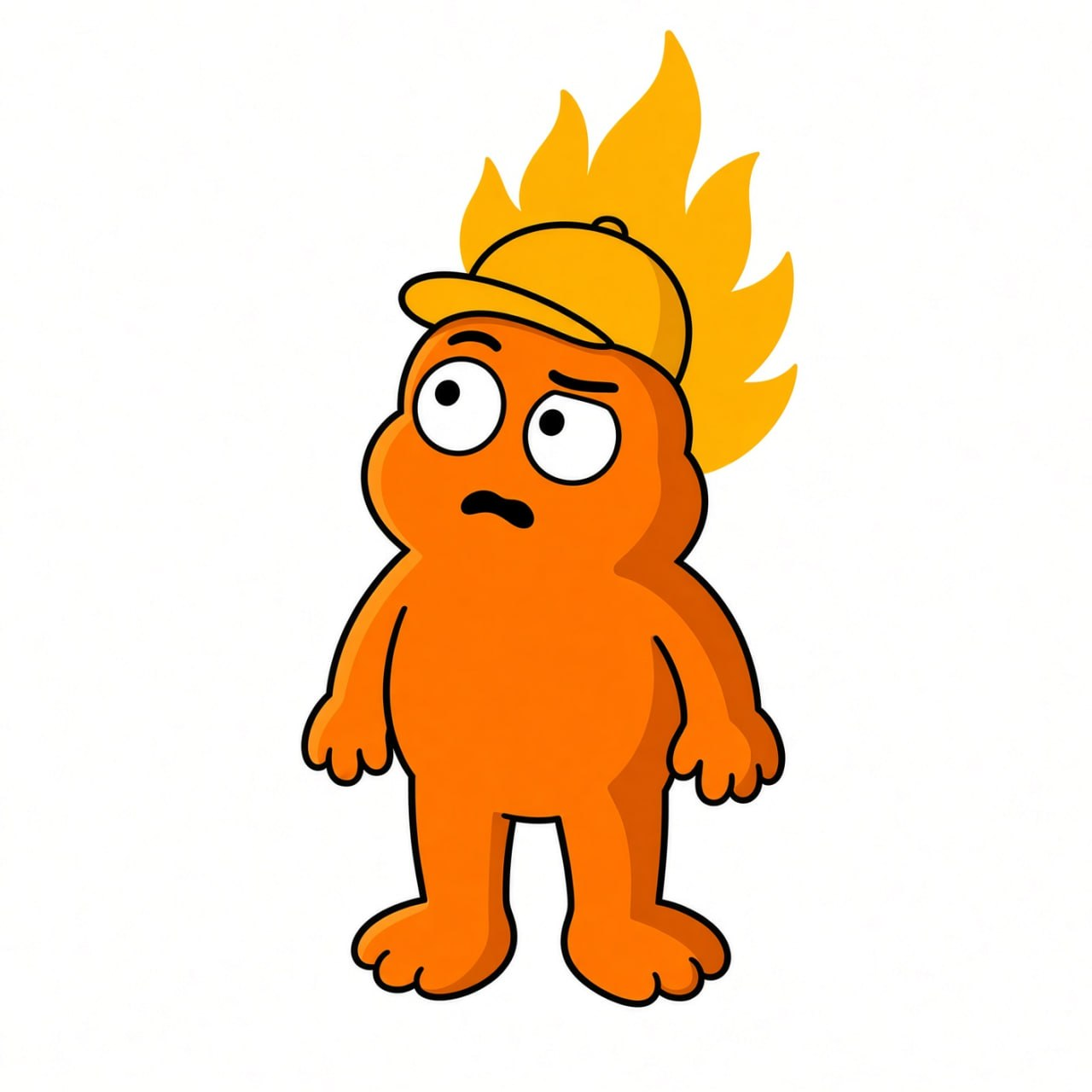 Burnie looking worried